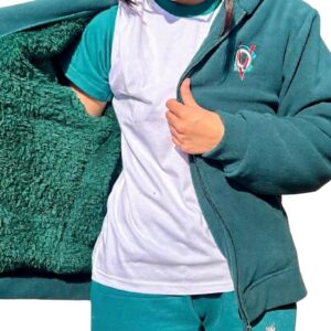 Chaqueta de polar forrada en chiporro